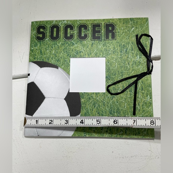Soccer theme scrapbook album - Picture 3 of 4